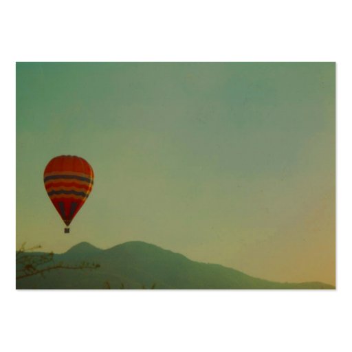 hot air balloon business card (front side)