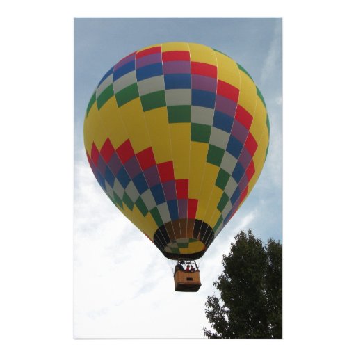 Hot Air Balloon Captured at Ravenna Balloon Affair Custom Stationery