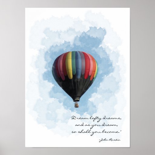 Hot Air Balloon Dream Poster Zazzle