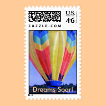Hot Air Balloon, Dreams Soar! stamps