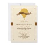 Hot Air Balloon Elegant Graduation Invitation