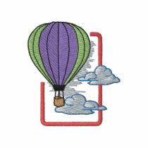 Hot Air Balloon embroidered shirts by ZazzleEmbroidery Hot Air Balloon embroidered shirts