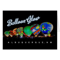Hot Air Balloon Glow Albuquerque, NM Cards
