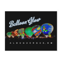 Hot Air Balloon Glow Albuquerque, NM postcards