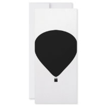 hot-air balloon icon custom rack card