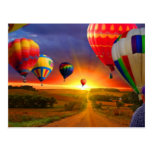 hot air balloon image postcards