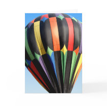 Hot Air Balloon In Flight Card