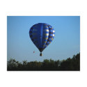 Hot air balloon in flight postcard by Thorninger Hot air balloon in flight postcard