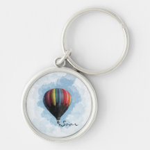 Hot Air Balloon Keychain