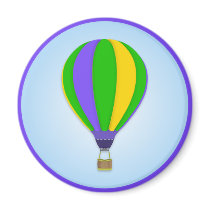Hot Air Balloon Magnet by mariannegilliand Hot Air Balloon Magnet