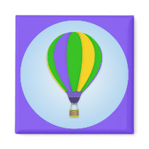 Hot Air Balloon Magnet by mariannegilliand Hot Air Balloon Magnet
