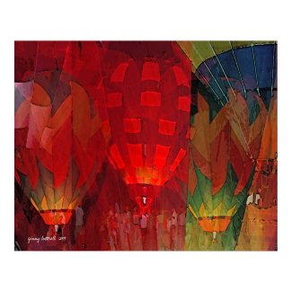 Hot Air Balloon Mania print print