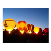 Hot Air Balloon Postcard