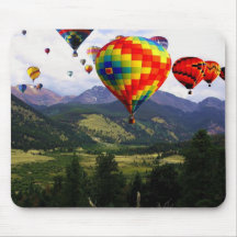 Hot Air Balloon Ride in the Rockies Mouse Pads