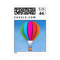 Hot Air Balloon Small Postage Stamp