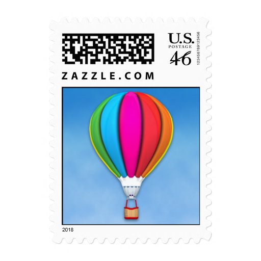 Hot Air Balloon Small Postage Stamp