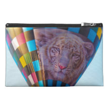 Hot Air Balloon, Snow Leopard, Olathe, Kansas Travel Accessory Bags