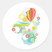 Hot air balloon sticker