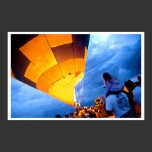 Hot Air Balloons at Night, photo poster posters