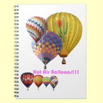 Hot Air Balloons!!! Collage Notebook notebooks