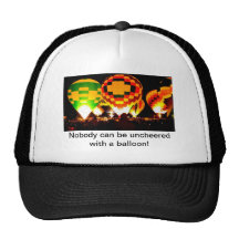 Hot Air Balloons Glowing at Night Hats