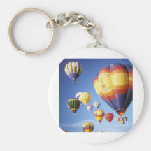 Hot air balloons key chain
