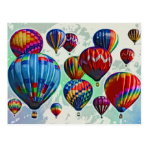 Hot Air Balloons Post Cards