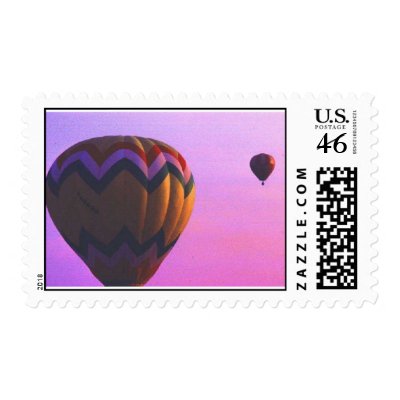 hot air balloons postage stamp by gtk88594