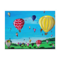 Hot Air Balloons Postcard