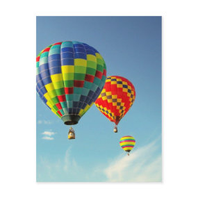 Hot Air Balloons postcard