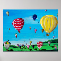 Hot Air Balloons Poster
