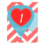 Hot Air Balloons Table Numbers Custom Postcard postcards