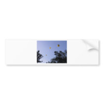 Hot Air Balloons Through The Trees Bumper Stickers