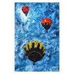 hot air balloons watercolor painting illustration stationery