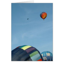 Hot air balloons, with parachute cards by bluebirdcanflyphotos Hot air balloons, with parachute cards