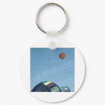 Hot air balloons, with parachute keychains by bluebirdcanflyphotos Hot air balloons, with parachute keychains