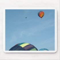 Hot air balloons, with parachute mousepads