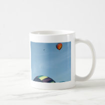 Hot air balloons, with parachute mugs