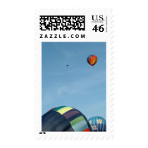 Hot air balloons, with parachute postage