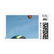 Hot air balloons, with parachute postage
