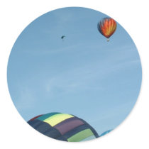 Hot air balloons, with parachute stickers by bluebirdcanflyphotos Hot air balloons, with parachute stickers