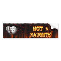 Hot and naughty fire and red marble heart. bumper stickers by ultraflames Hot and naughty fire and red marble heart. bumper stickers