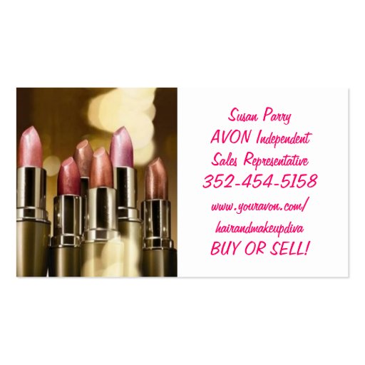 HOT!! AVON Business Cards (front side)