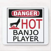 Hot Banjo Player Mousepad