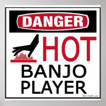 Hot Banjo Player Posters