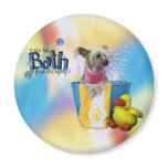 Hot Bath - Chinese Crested - Sasha magnets