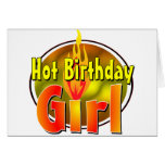 Hot Birthday Girl Card