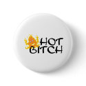 Hot Bitch (Flames) buttons