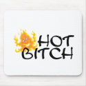 Hot Bitch Flames mousepads