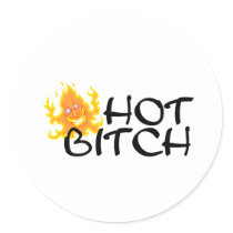 Hot Bitch (Flames) stickers